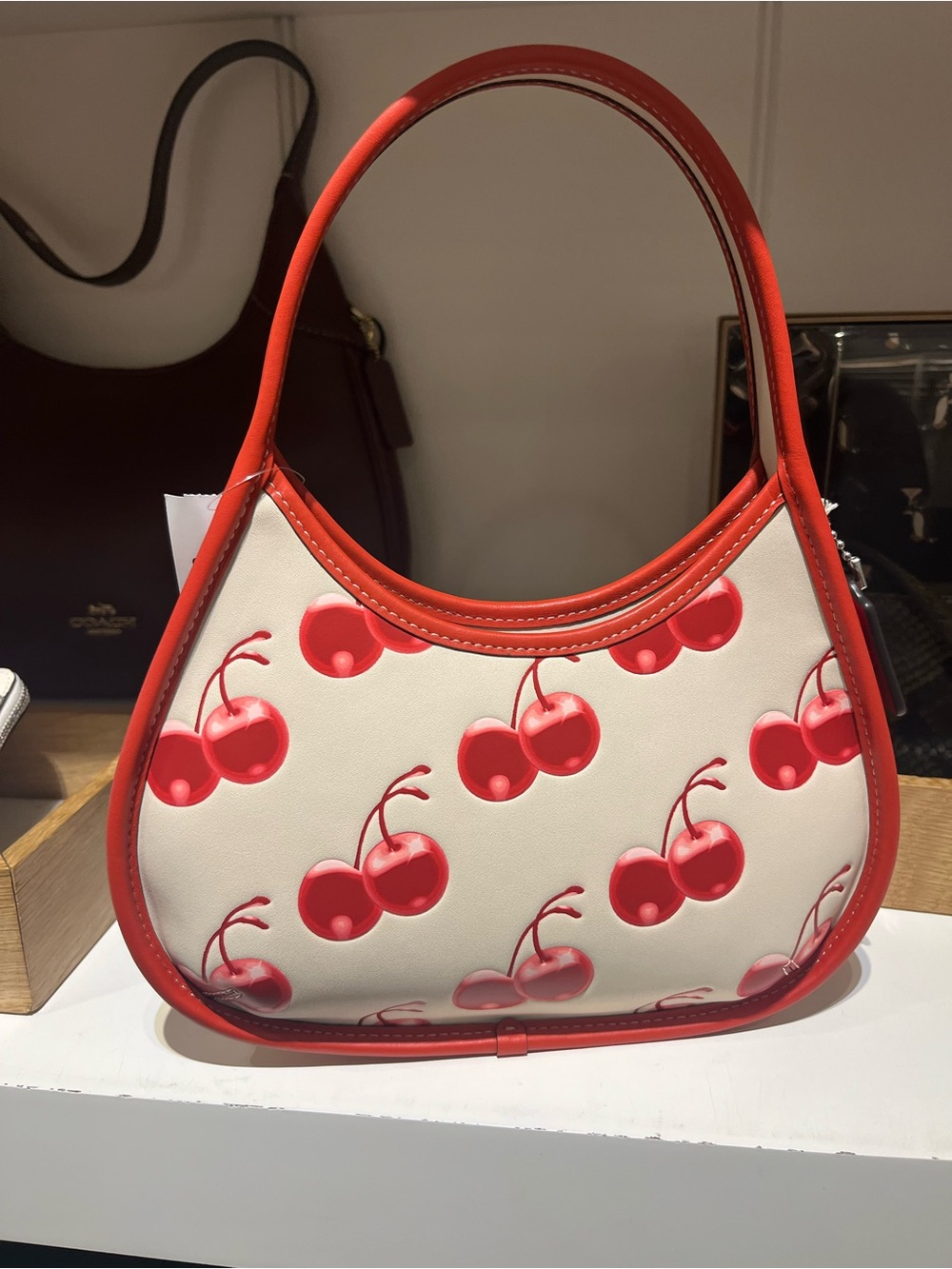 coach Ergo Bag In Coachtopia Leather With Cherry Print cl754
